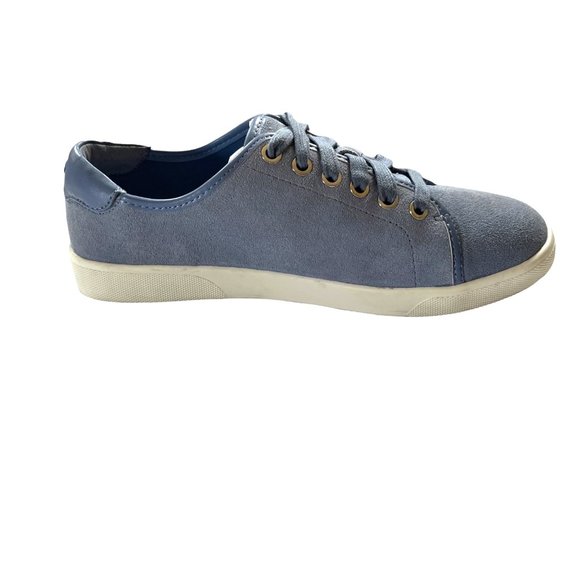 Vionic Sunny Brinley blue suede women's size 7 wide arch support sneakers - Picture 1 of 6